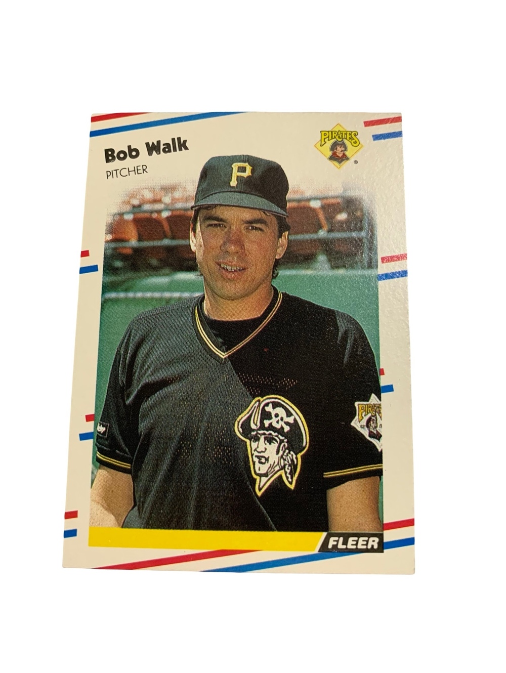 1988 Fleer Bob Walk #342 Pittsburgh Pirates Baseball Card Vintage MLB